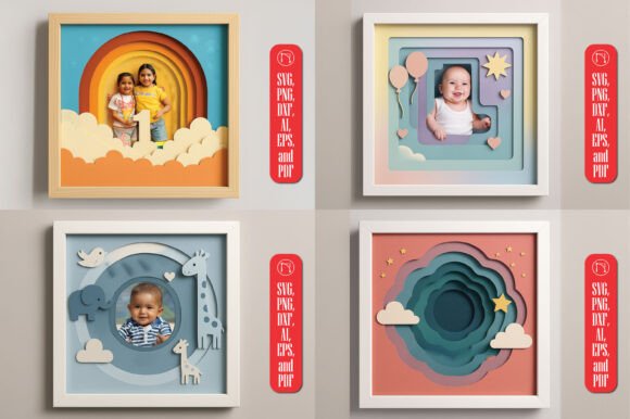 3D Baby Birthday Shadow Box SVG Bundle Review