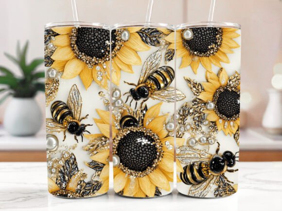 3D Bee Honeycomb Tumbler Wraps: A Designer’s Review of These Graphics