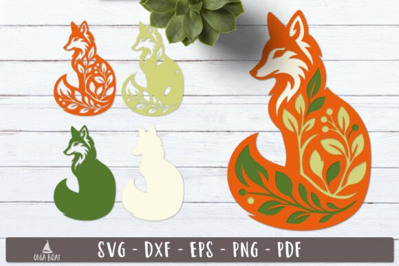 3d Layered Fox SVG Animal Design Review