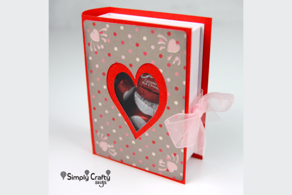 3D Love Book SVG