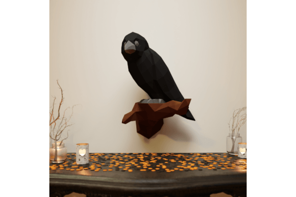 3D Papercraft Raven: A 3D SVG Halloween Asset Review