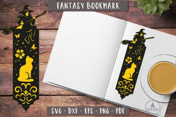 3d Witch Cat Bookmark SVG Papercut Graphics and Crafts Review