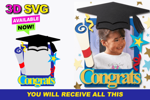 Congrats Graduation Frame 3D SVG Review