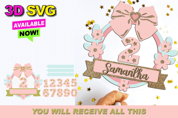 Coquette Shaker Cake Topper 3D SVG Graphics and Crafts Review