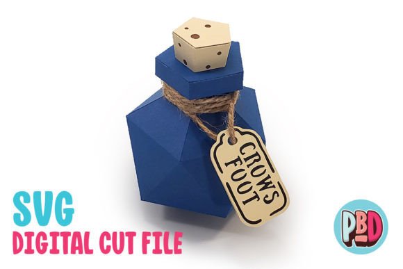 Crow s Foot Potion 3D SVG Papercraft Shapes Review