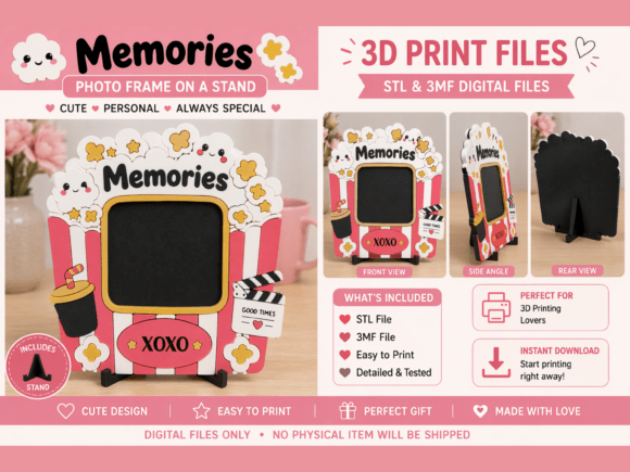 Memories Photo Frame STL 3d Print Review