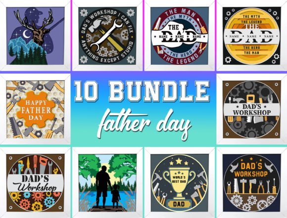 Review: Bundle 3D Fathers Day Shadow Box Svg