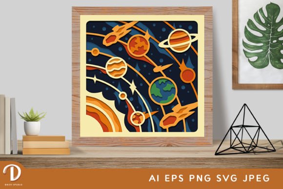 Solar System 3D Shadow Box SVG Review
