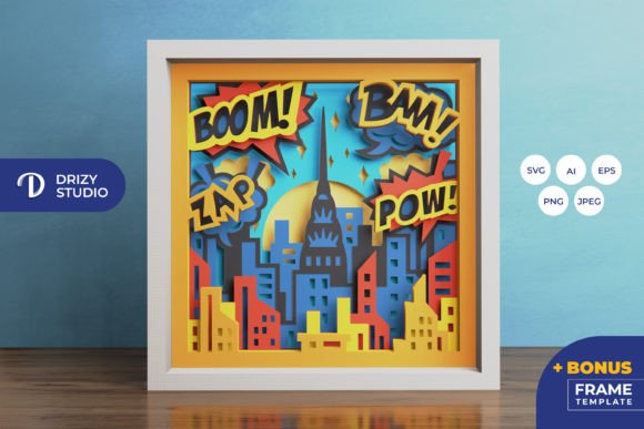Superhero City 3D Shadow Box Review